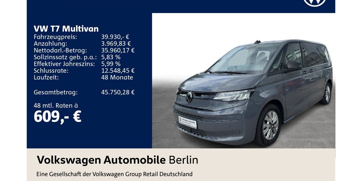 VW T7 Multivan 89.135 km 39.930 &euro; Berlin 12681