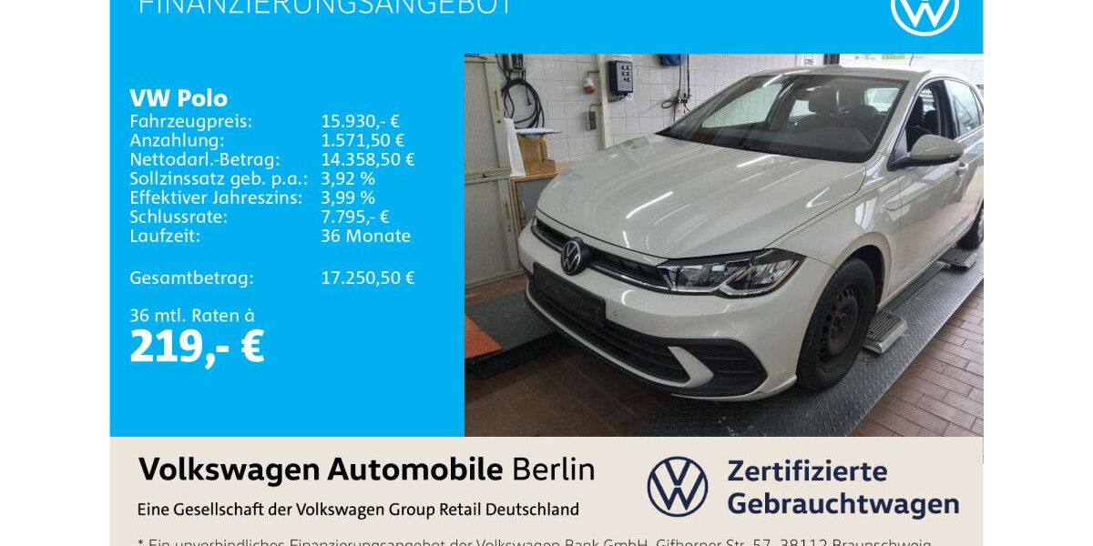 VW Polo 47.640 km 14.883 &euro; Berlin 12681