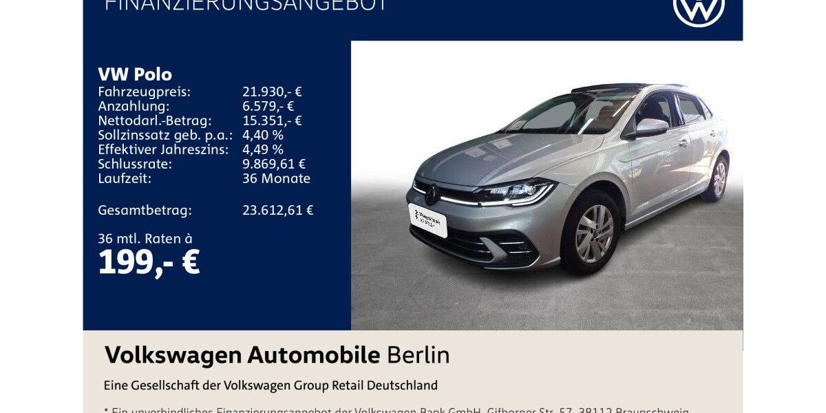 VW Polo 29.881 km 21.930 &euro; Berlin 10587