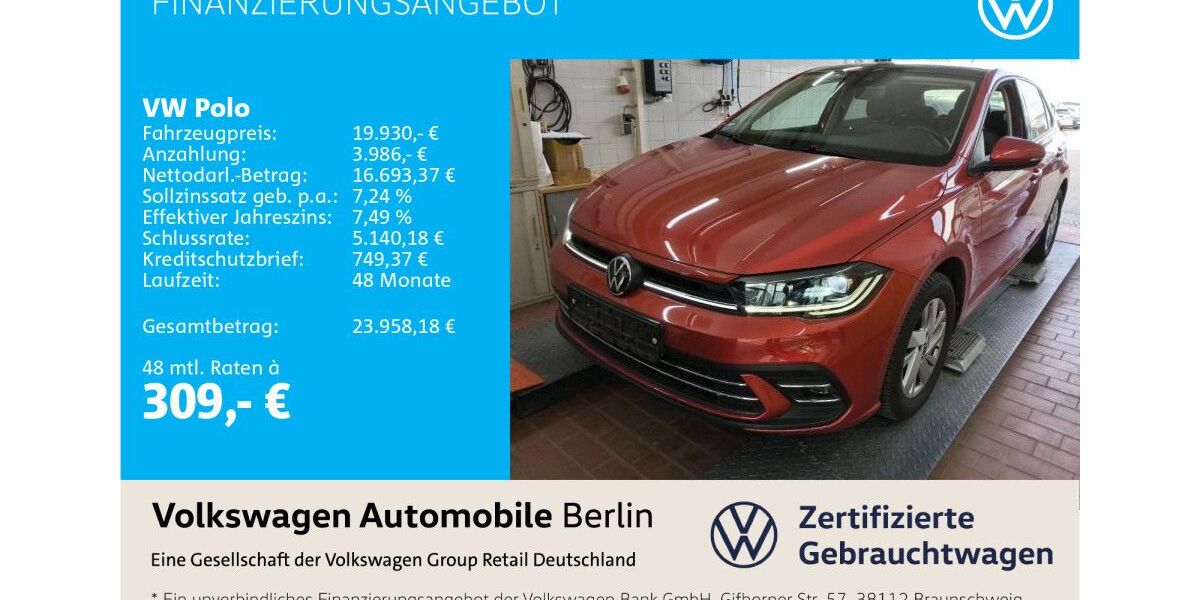 VW Polo 54.960 km 19.223 &euro; Berlin 12681