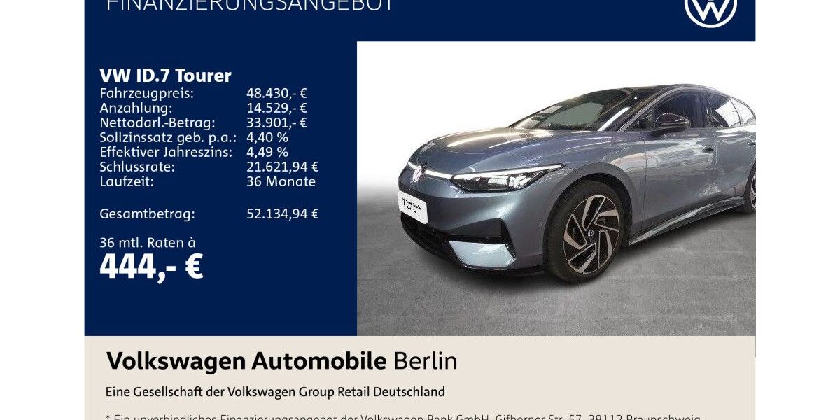 VW ID.7 37.284 km 48.430 &euro; Berlin 10587